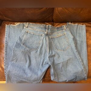 Abercrombie & Fitch Light Blue High-Waist Denim Shorts